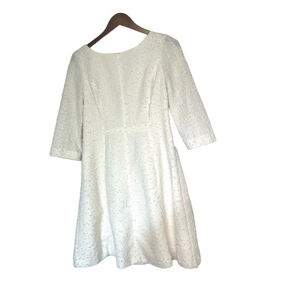 Vince Camuto Size 8 Semi‎ Formal White Cocktail Wedding Sparkle Dress NYE - Picture 1 of 10